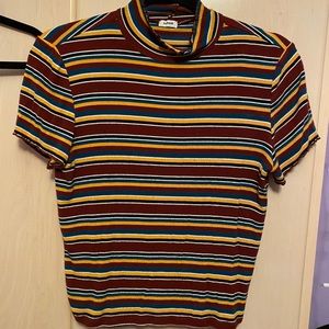 Garage mock neck t shirt
